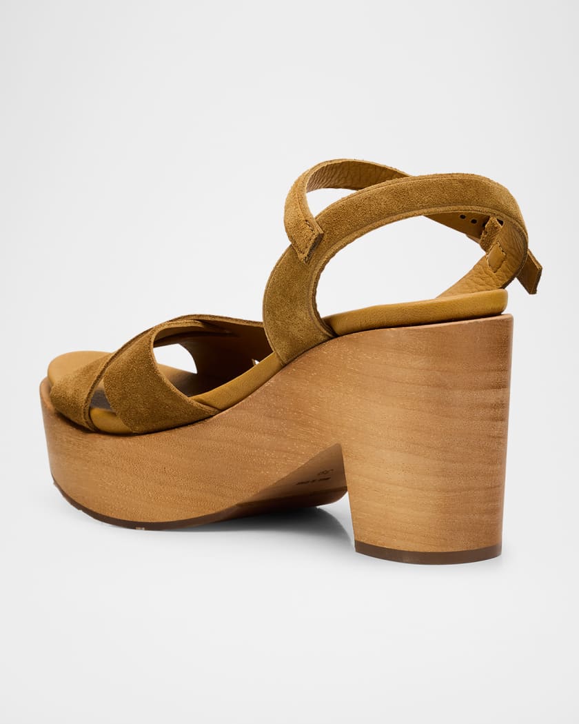 Dalys Suede Platform Wedge Sandals
