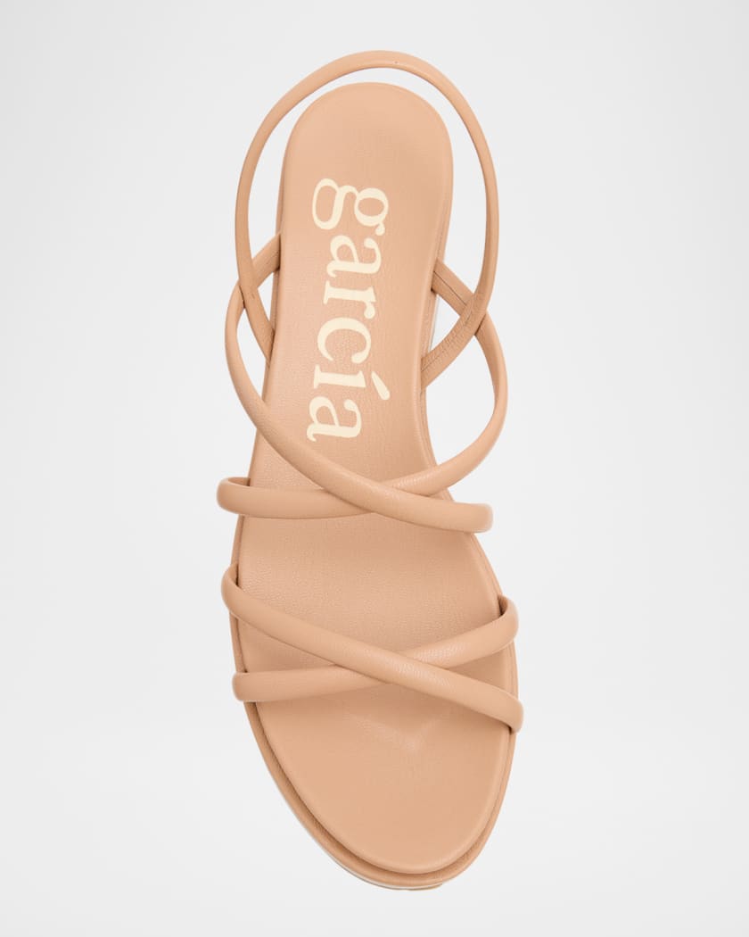 Ninoska Leather Strappy Platform Sandals