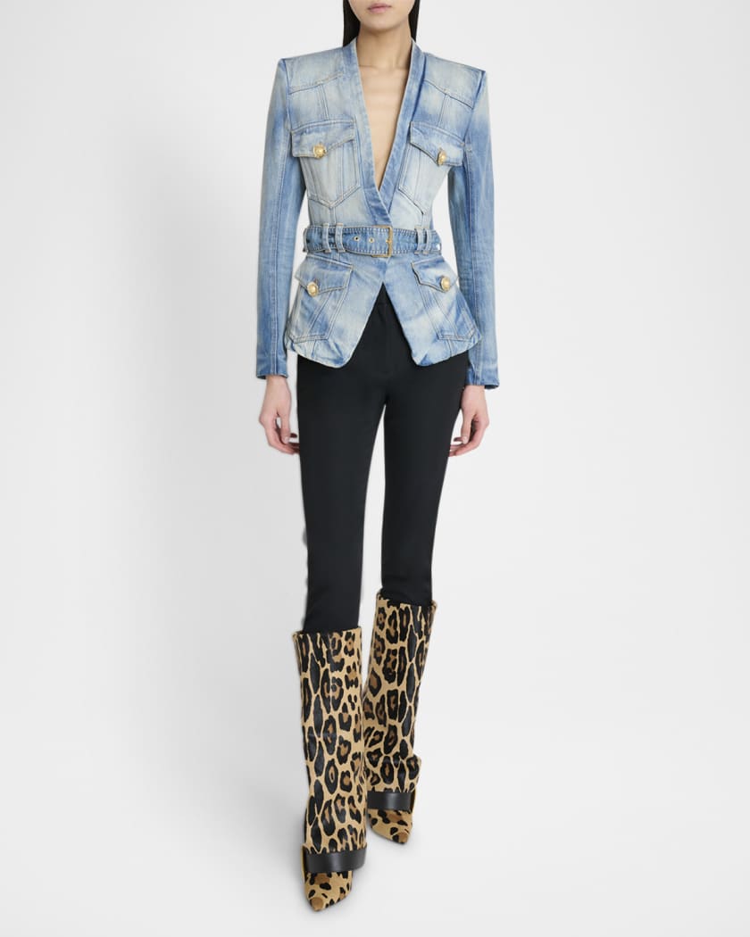 Belted Denim Jacket