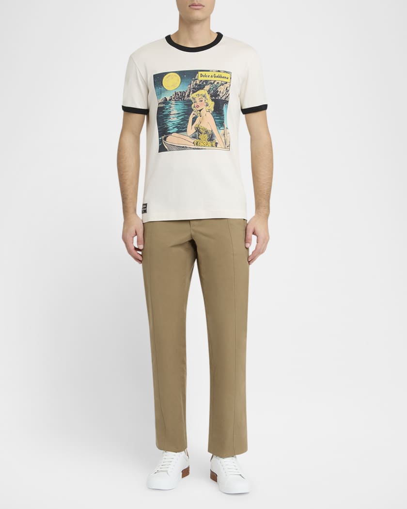 Men's Cotton Pin-Up Graphic T-Shirt