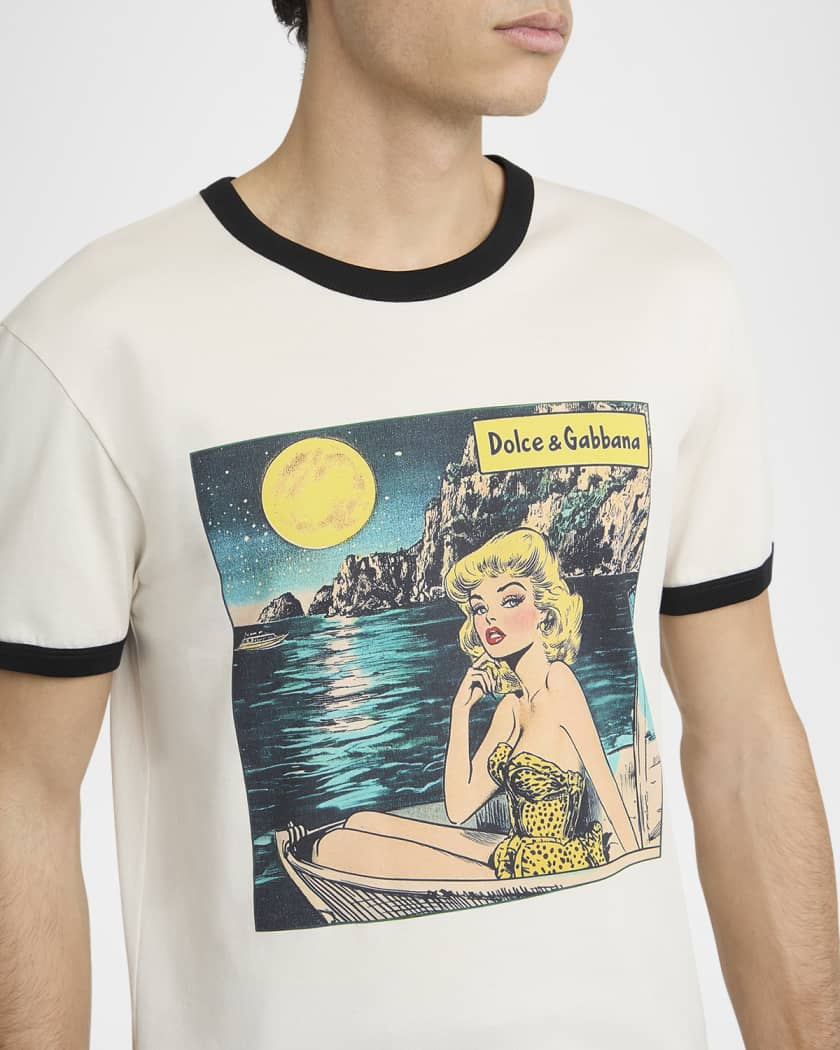 Men's Cotton Pin-Up Graphic T-Shirt