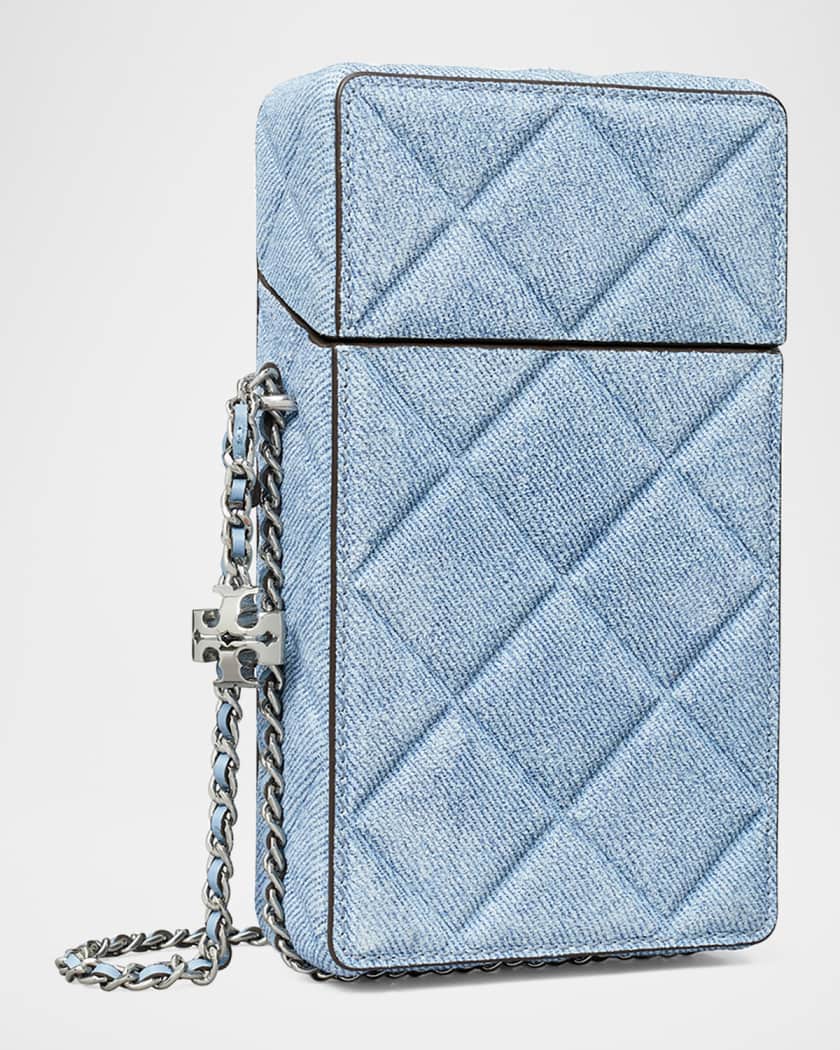 Fleming Flap Denim Phone Crossbody Bag