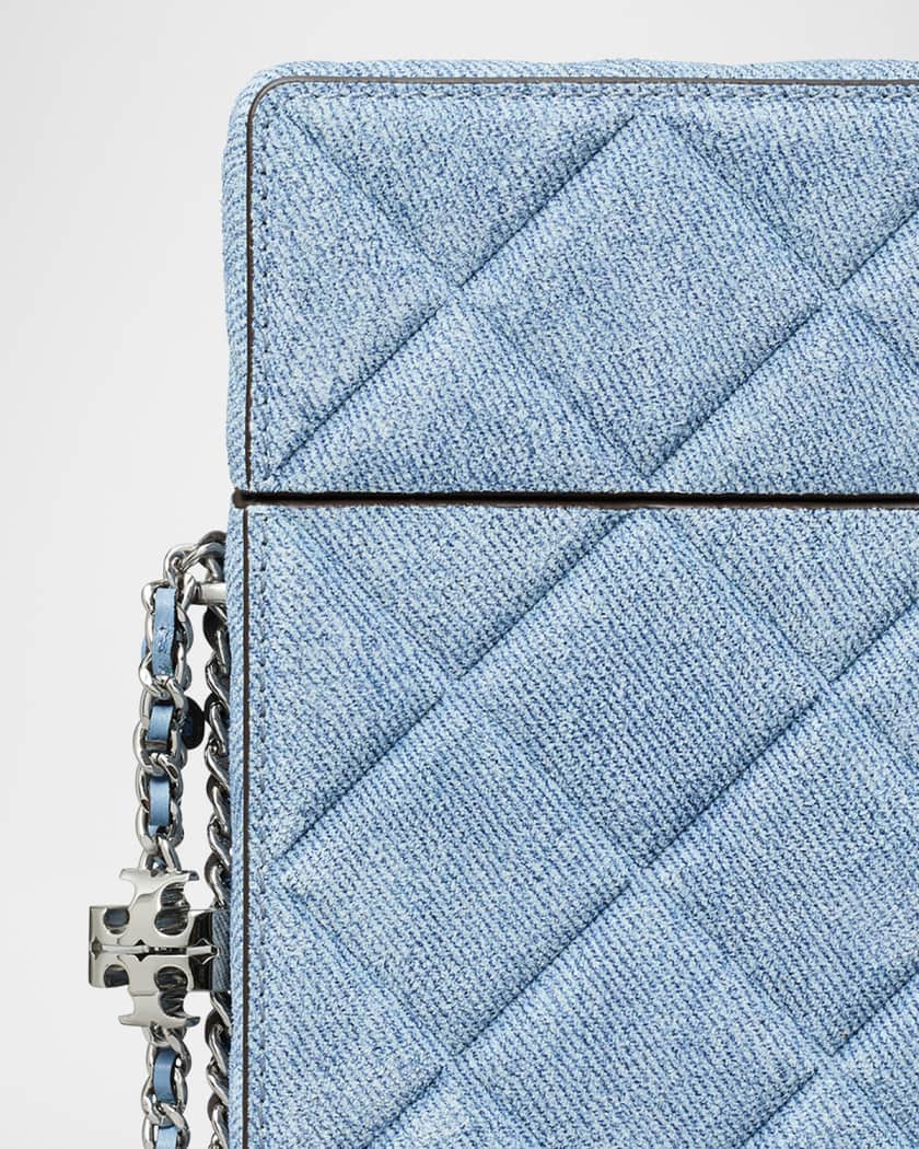 Fleming Flap Denim Phone Crossbody Bag