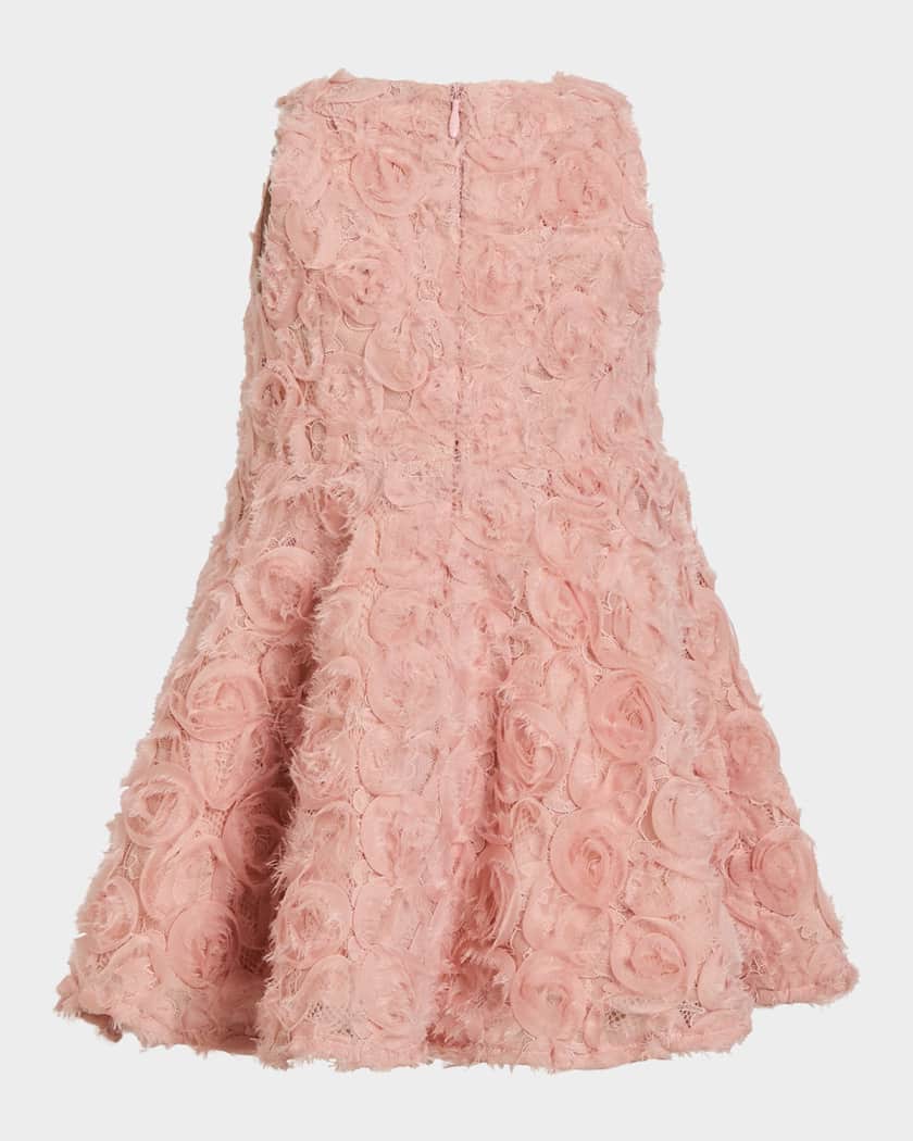 Girl's Pia Rosette Dress, Size 6M-3