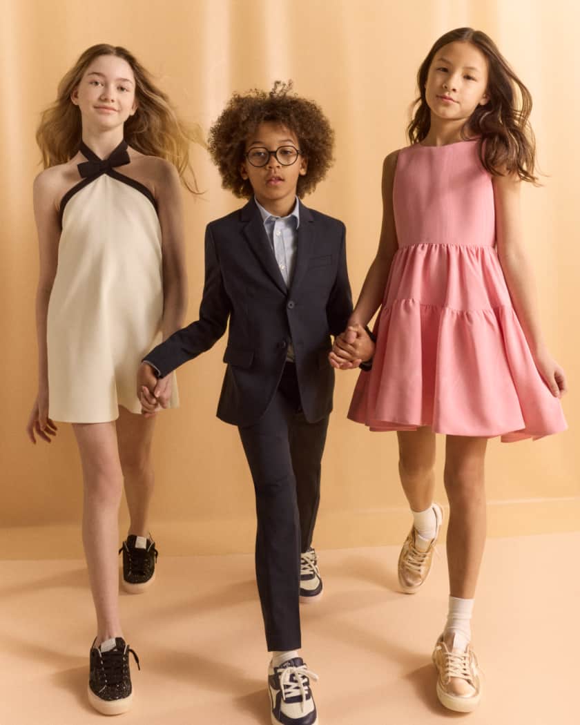 Girl's Tiffany Mini Halter Dress, Size 7-14