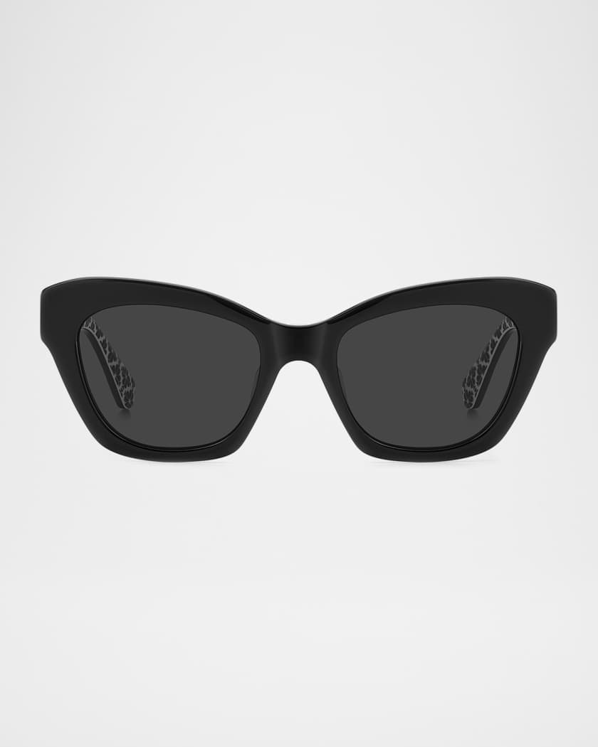 Kate Spade Sunglasses Adayna/F/S 80S Black White 52mm Gray Gradient Lens  NEW!