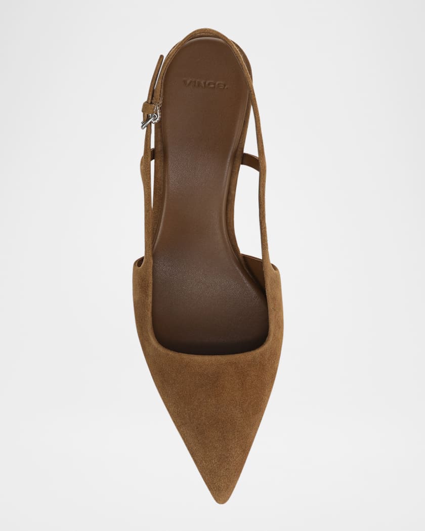 Bianca Suede Slingback Pumps