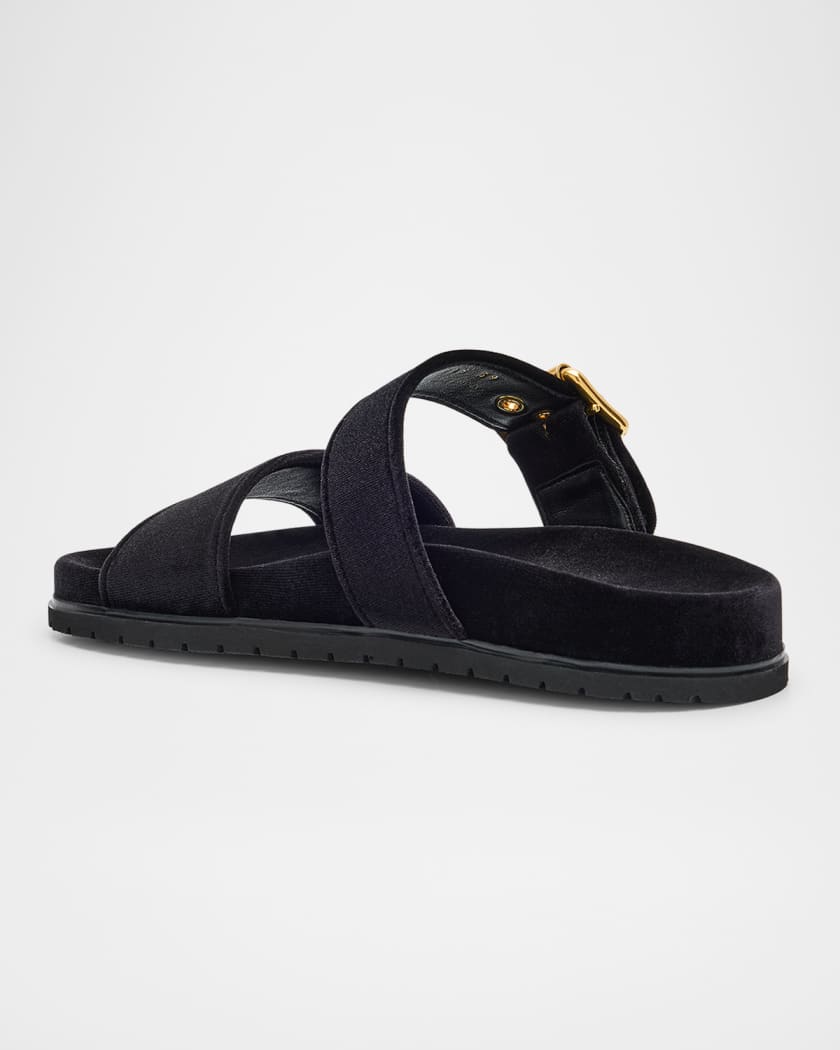 Velvet Dual-Band Flat Sandals