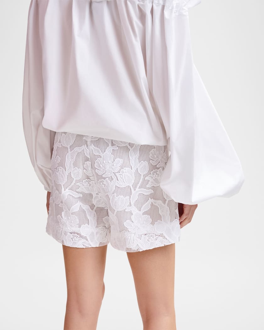Hazer Floral Lace Shorts