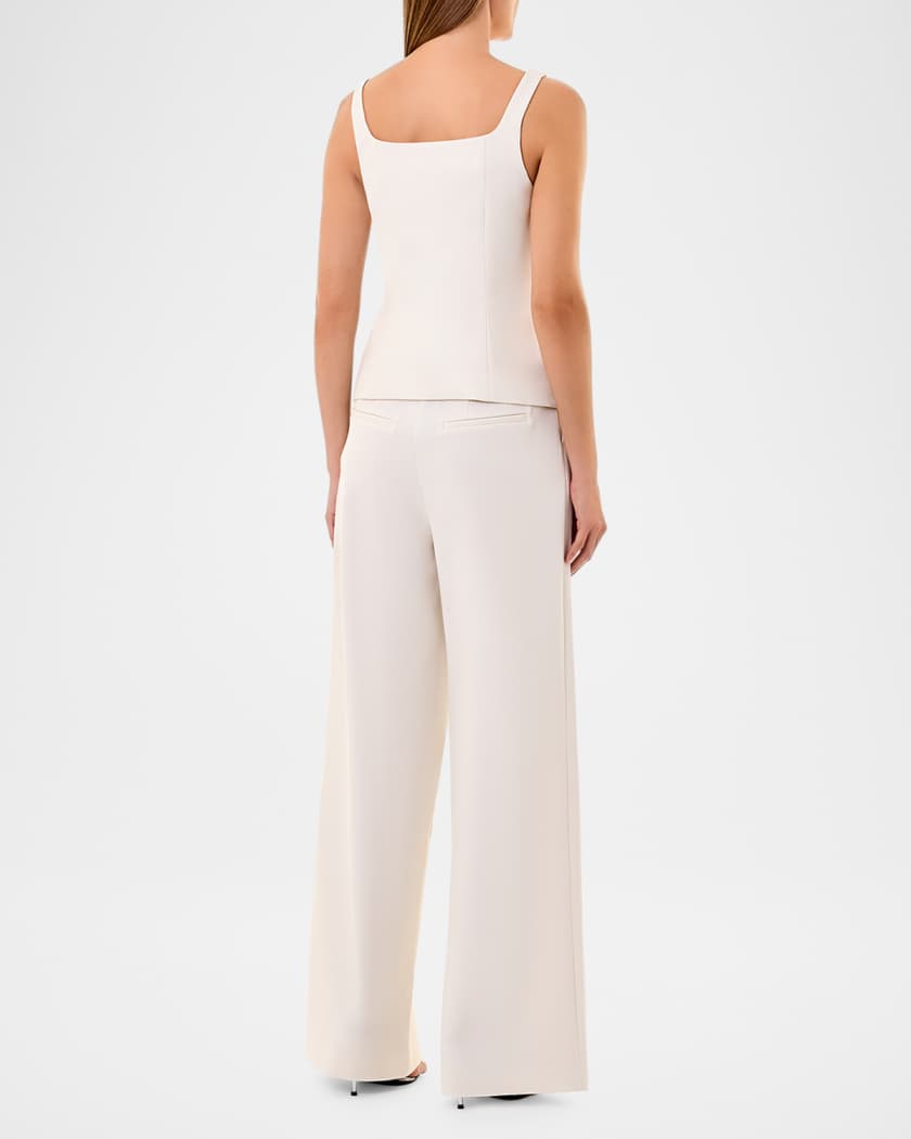 Sabina Tailored Button-Down Top