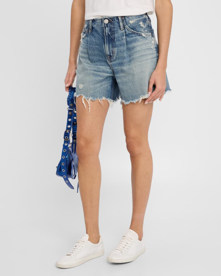 Ludlow Distressed Denim Shorts