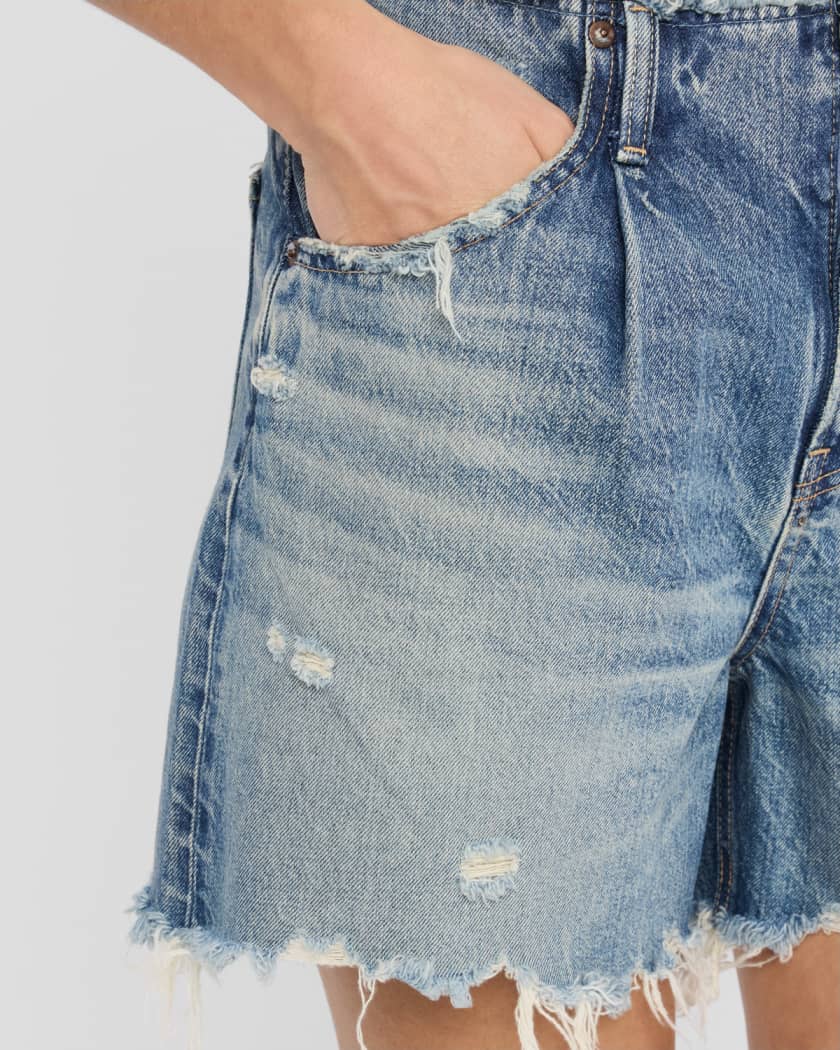 Ludlow Distressed Denim Shorts