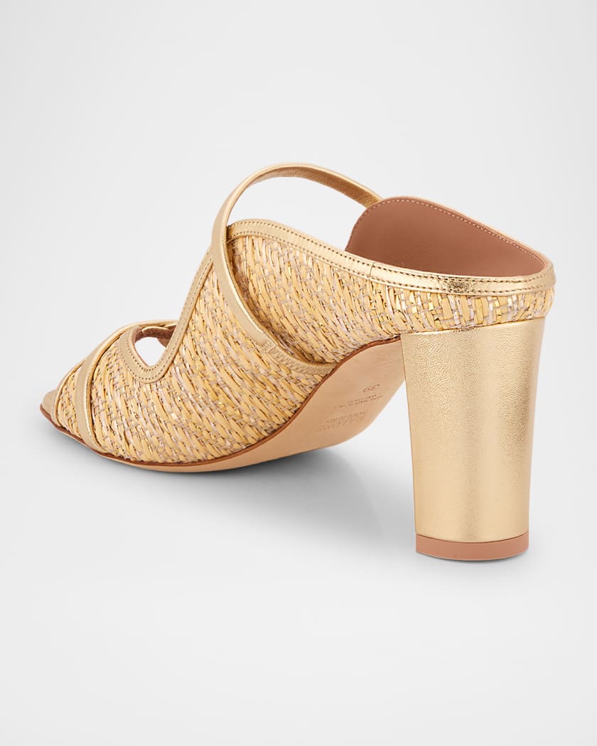 サンダル・ミュール MALONE SOULIERS GOLD SANDALS Gold Norah Flat Sandals |Malone Souliers