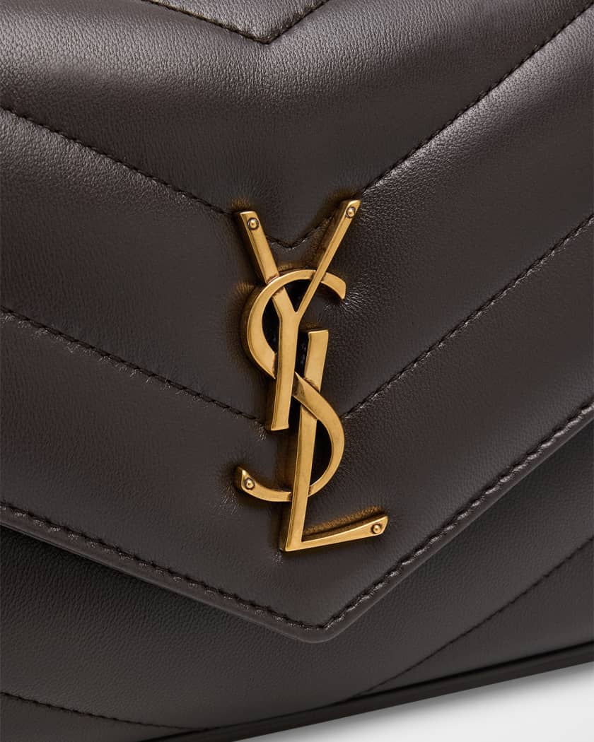 Loulou Small YSL Shoulder Bag in Quilted Leather 