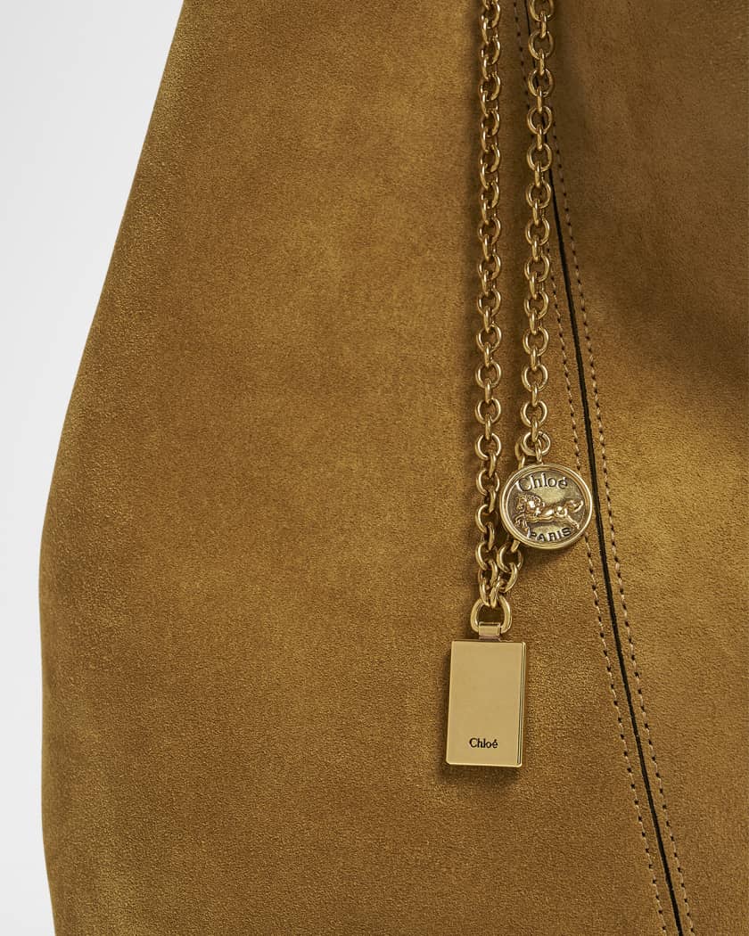 Spin Medium Tote Bag in Suede