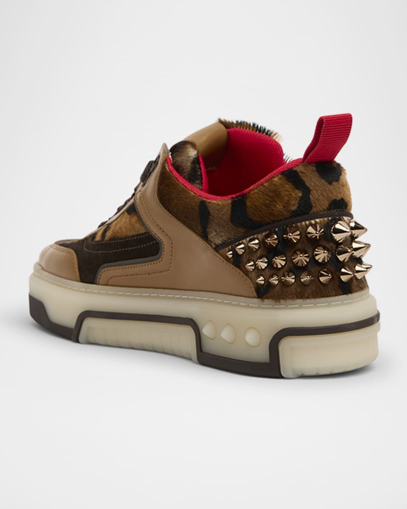 Men's Astroloubi Calf-Hair & Leather Low-Top Sneakers