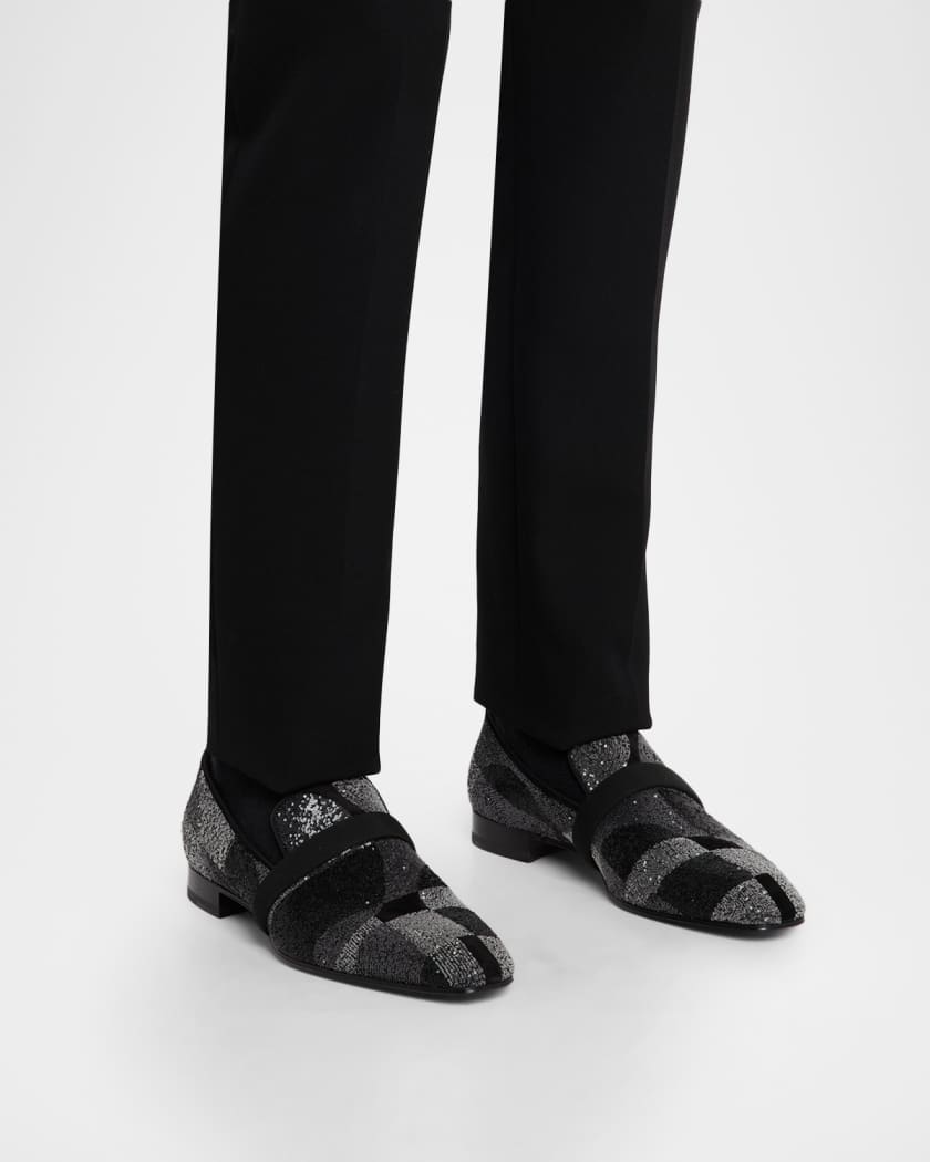 Men's Dandydecotracks Sequin Red-Sole Loafers