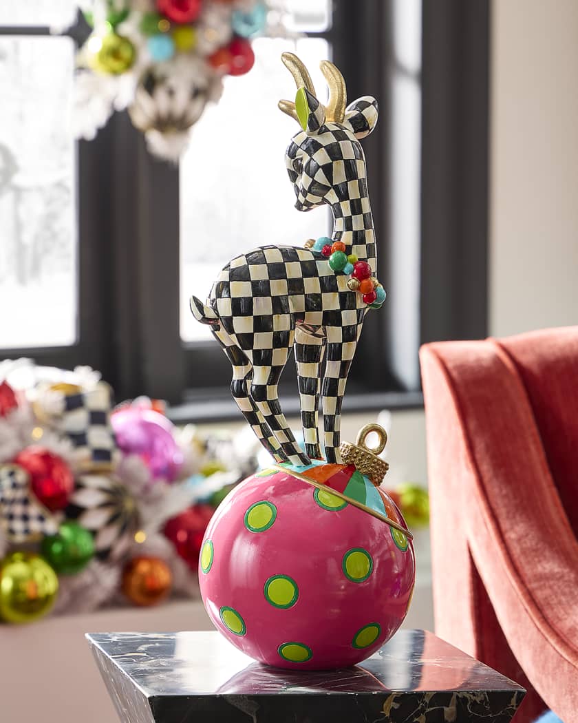 Confetti Christmas Deary Deer on Ornament