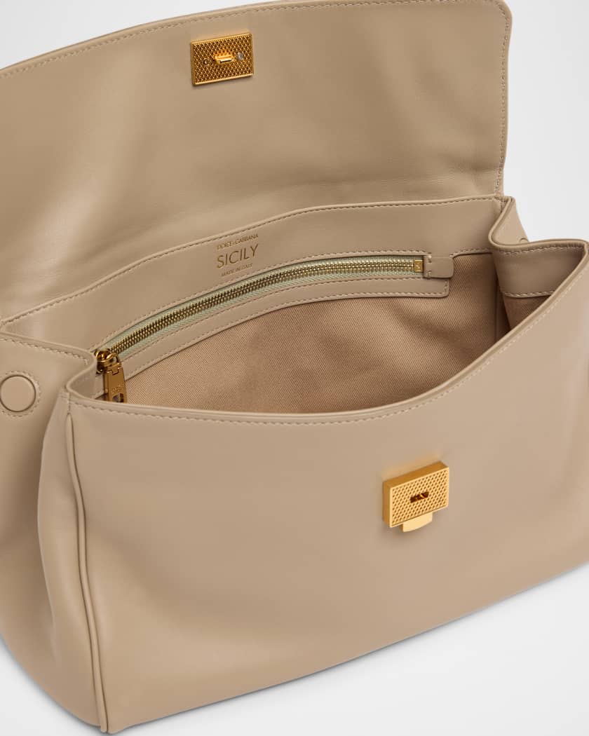 My Sicily Leather Top-Handle Bag | Neiman Marcus