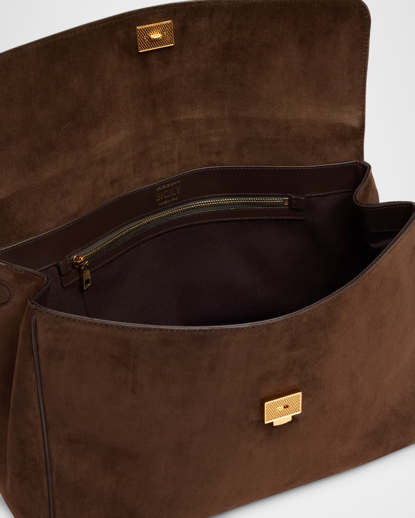 My Sicily Suede Top-Handle Bag