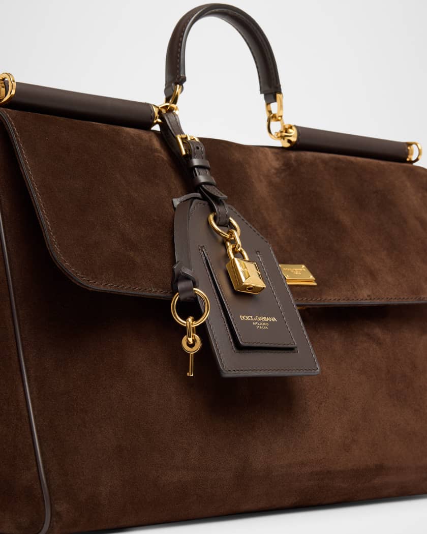 My Sicily Suede Top-Handle Bag