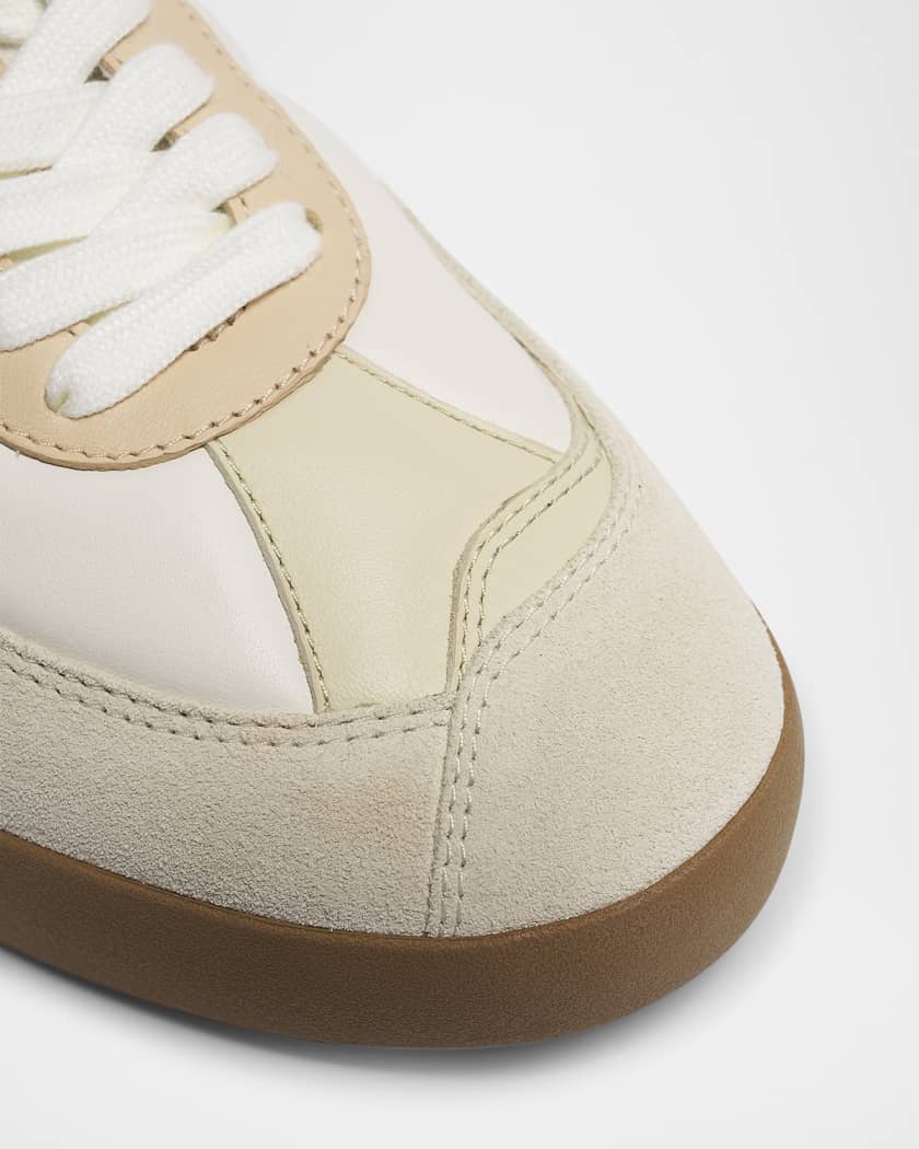 Chloe Kick Smooth Leather and Suede Sneaker Mules | Neiman