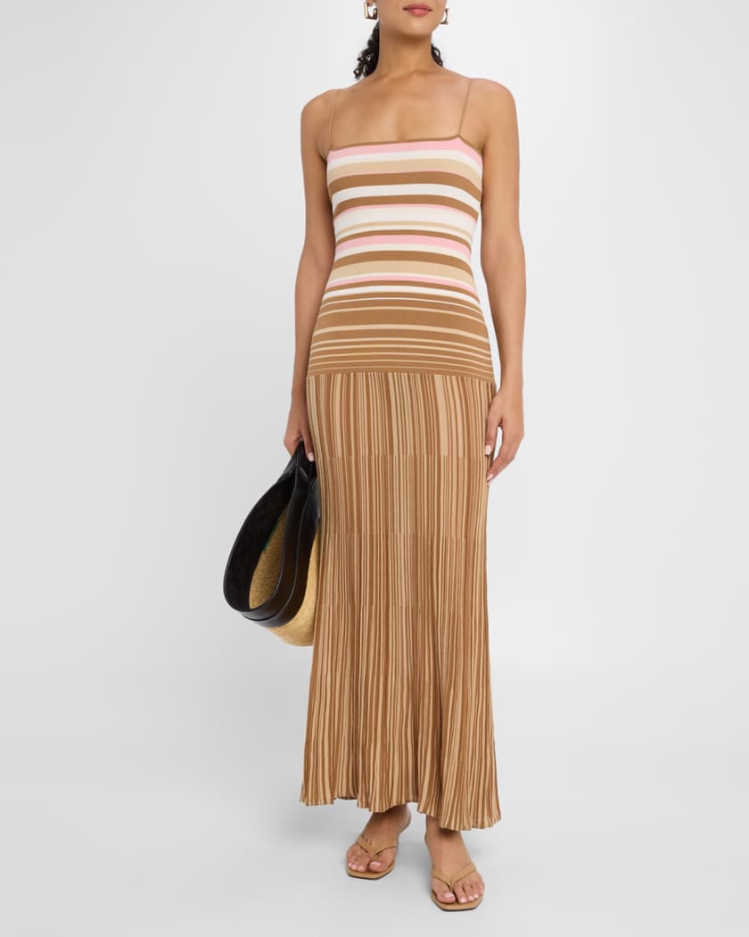 Esenia Striped Knit Maxi Dress