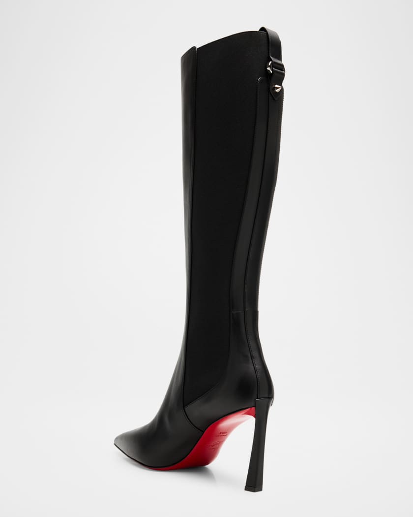 85mm Condodo Leather Knee-High Boots