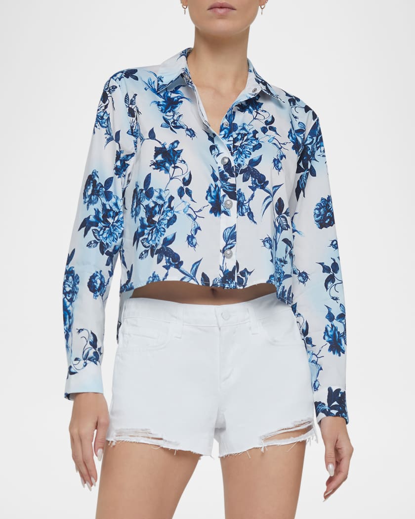 Cosette Floral High-Low Shirt