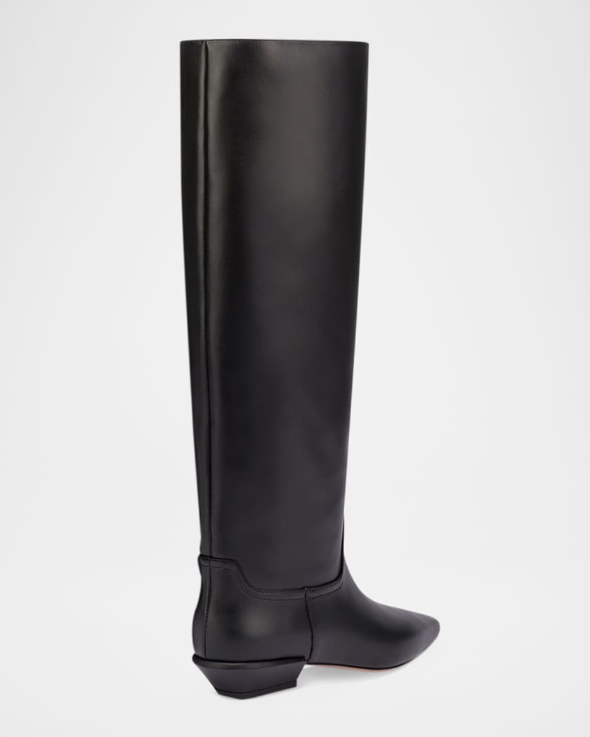 Bettina Leather Knee-High Boots