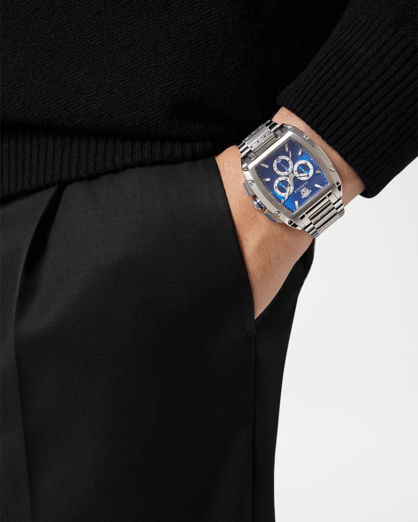 Men's Versace Dominus 42X50mm Stainless Steel Chronograph Watch