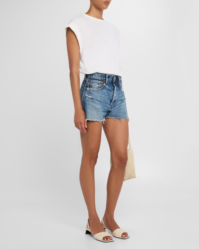 Manhasset Distressed Denim Shorts