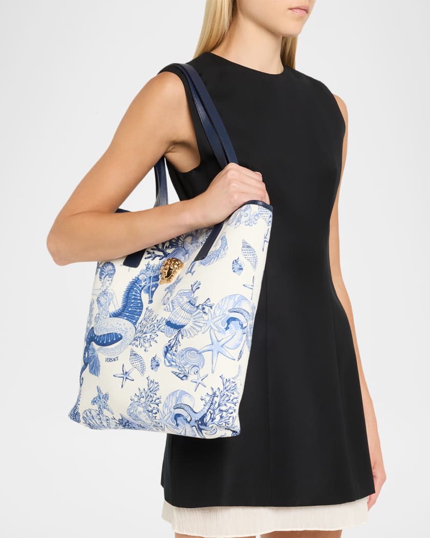 La Medusa Coral Theater Allover Canvas Tote Bag