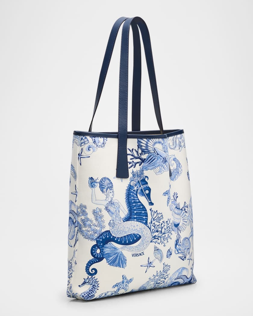 La Medusa Coral Theater Allover Canvas Tote Bag