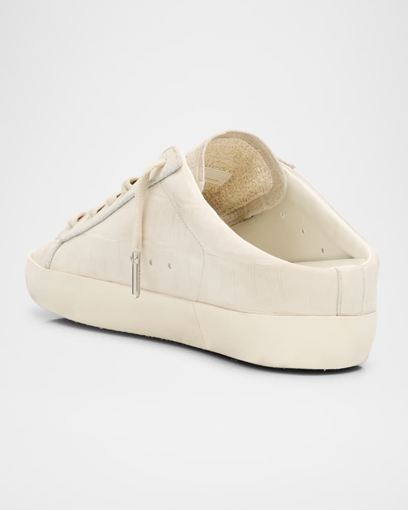 Super-Star Croc-Effect Slip-On Sneakers