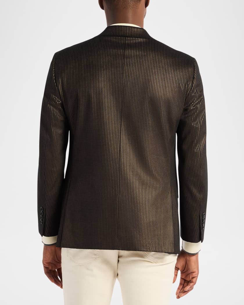 Men's Colden Houndstooth Single-Breasted Sport Coat