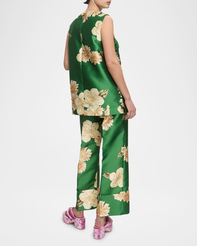 Sage Cuffed Wide-Leg Pants