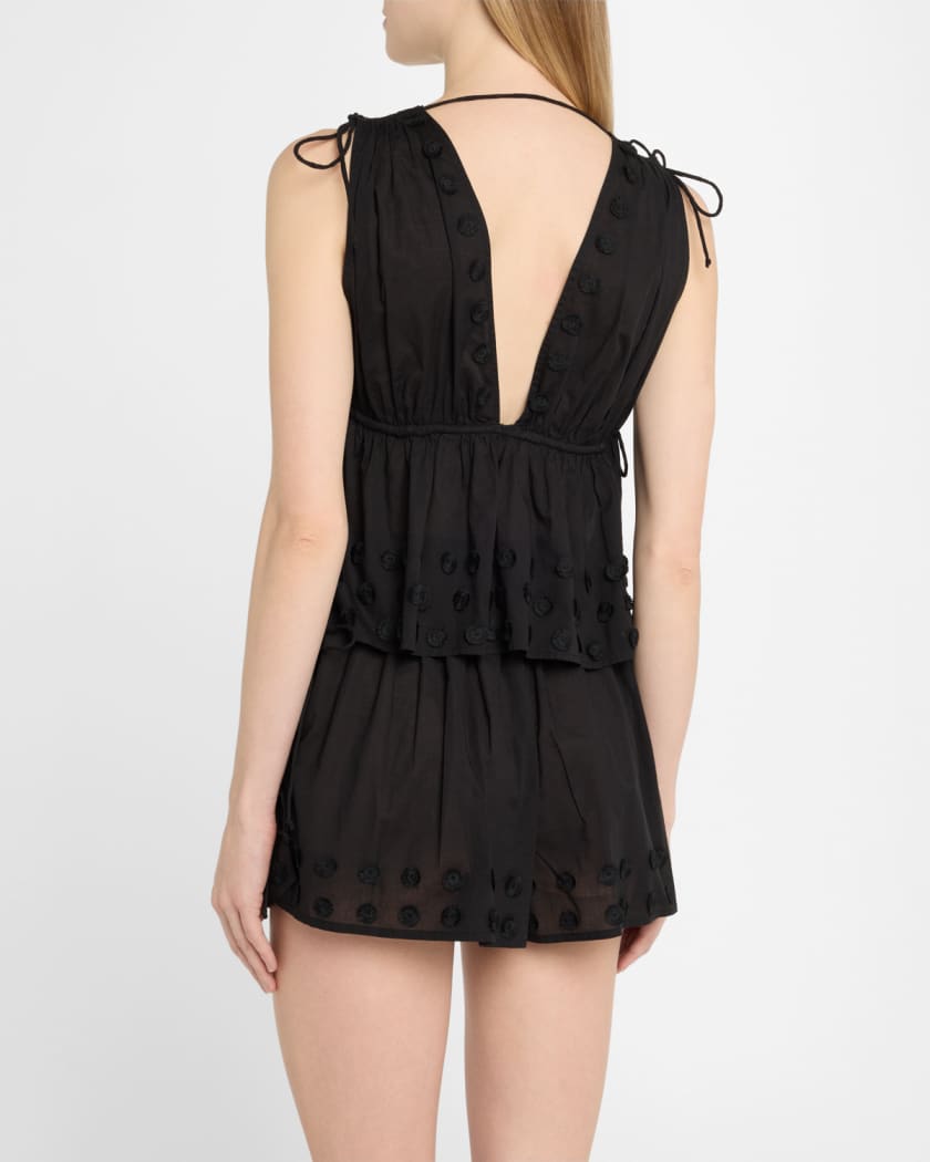 Anya Plunge V-Neck Coverup Top