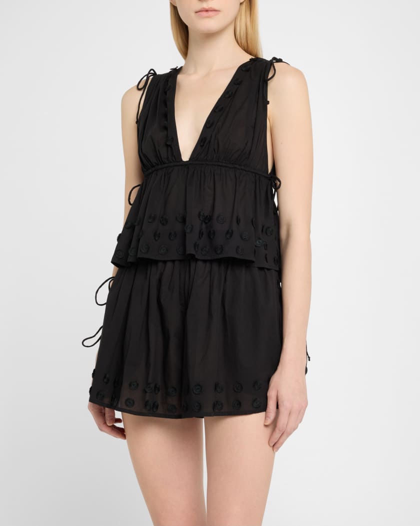 Anya Plunge V-Neck Coverup Top