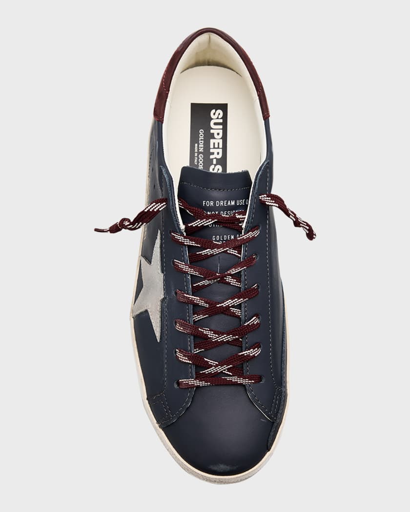 Golden Goose Men's Super-Star Leather Low-Top Sneakers