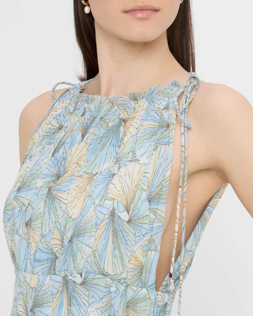Yardley High-Neck Maxi Dress