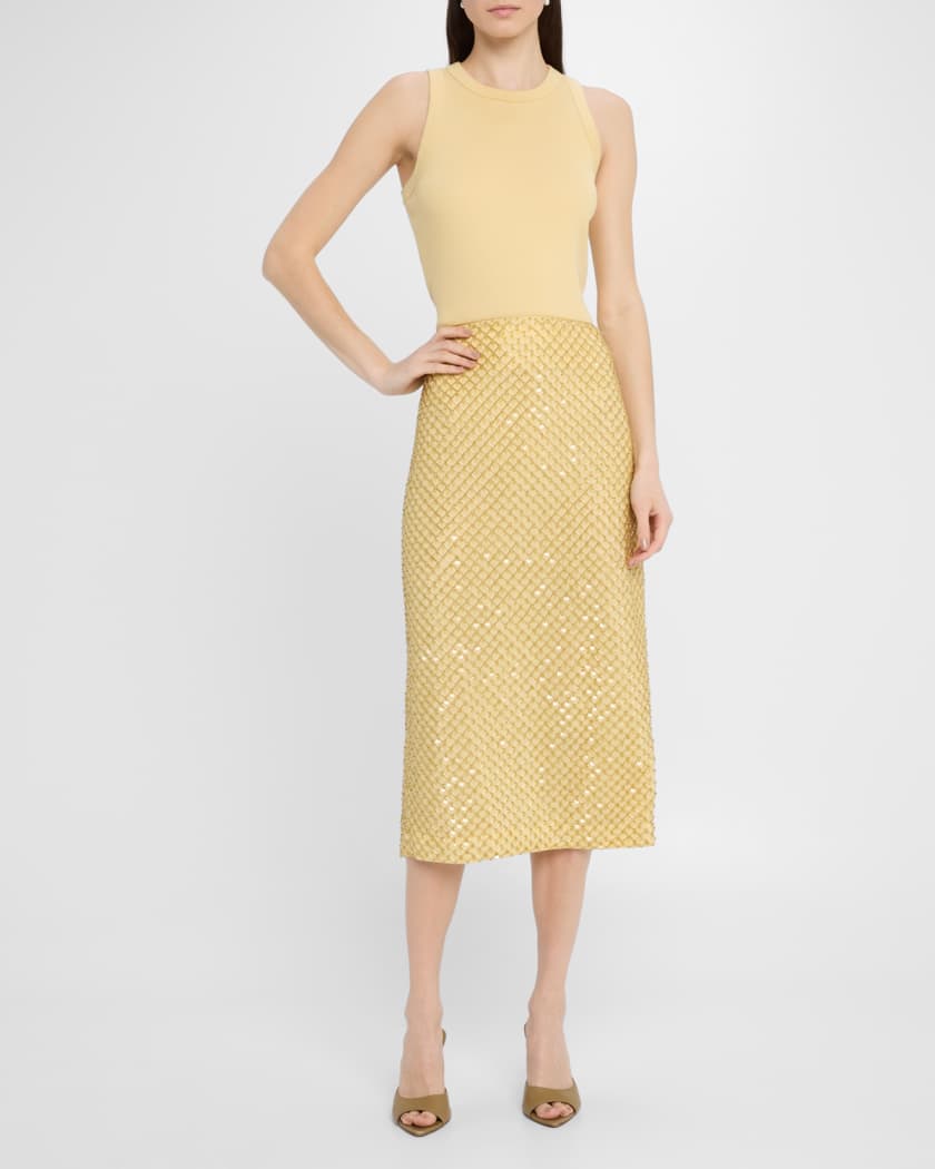 Allora Beaded Midi Skirt