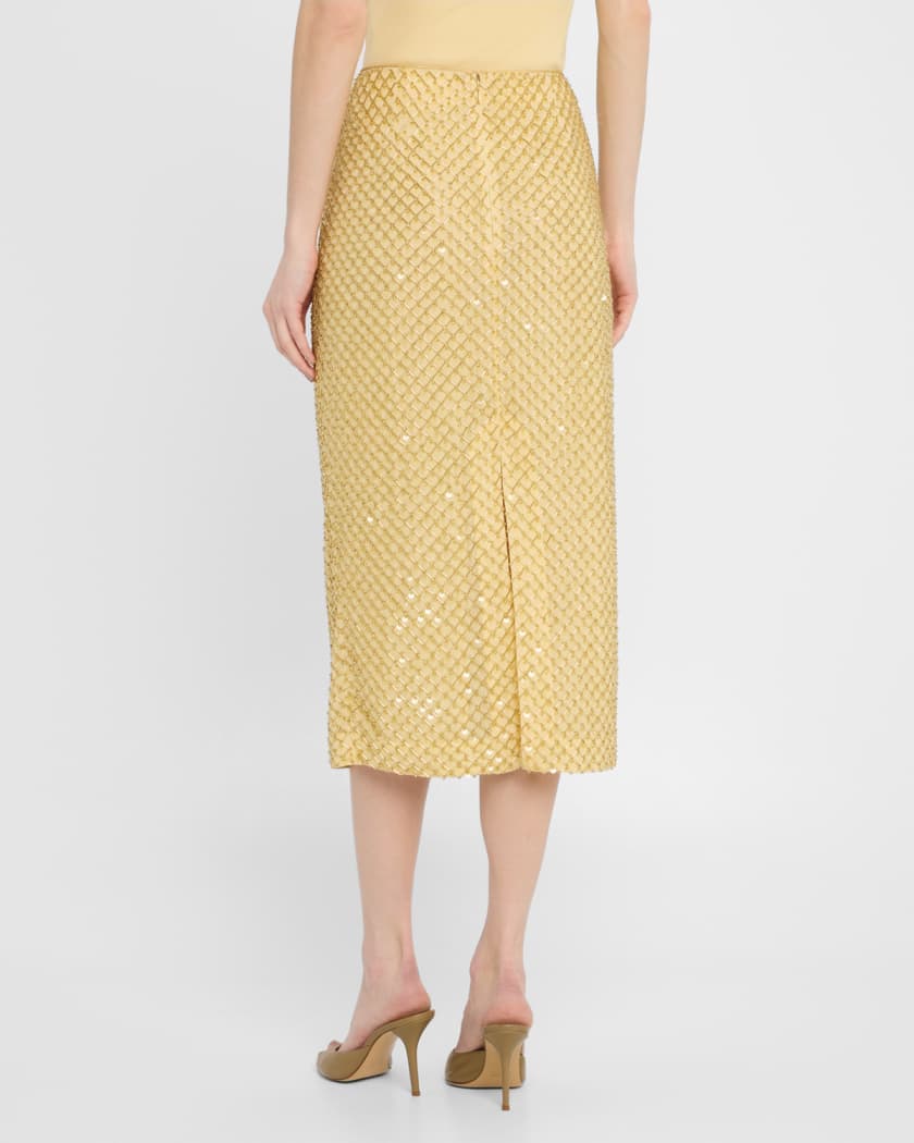 Allora Beaded Midi Skirt