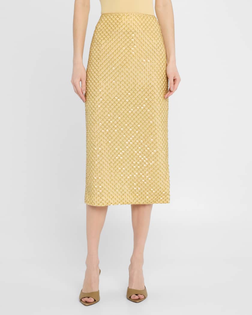 Allora Beaded Midi Skirt