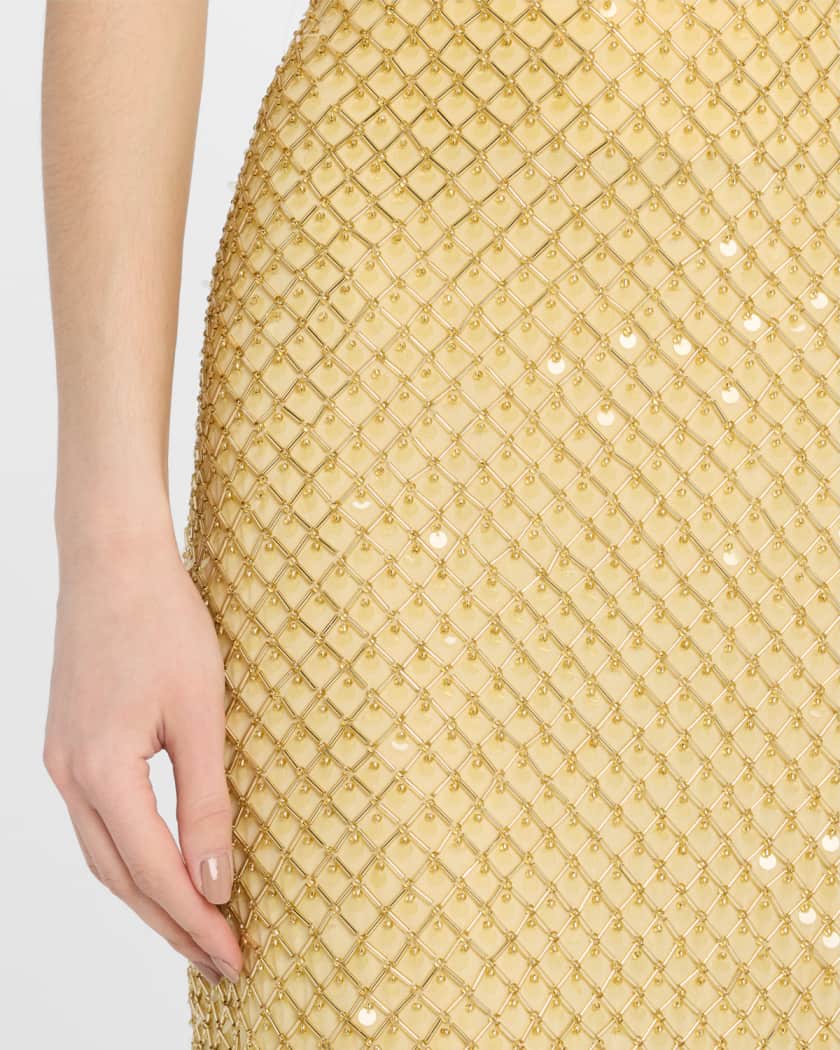 Allora Beaded Midi Skirt