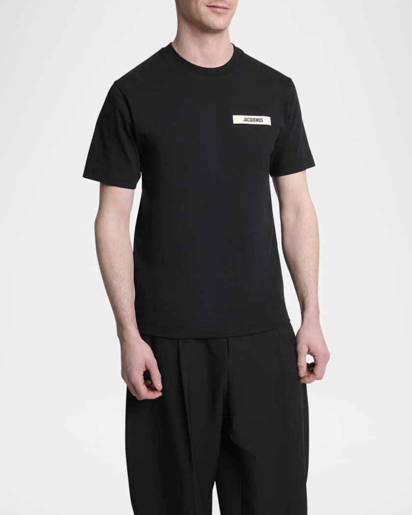 Men's Grosgrain Logo Crewneck T-Shirt