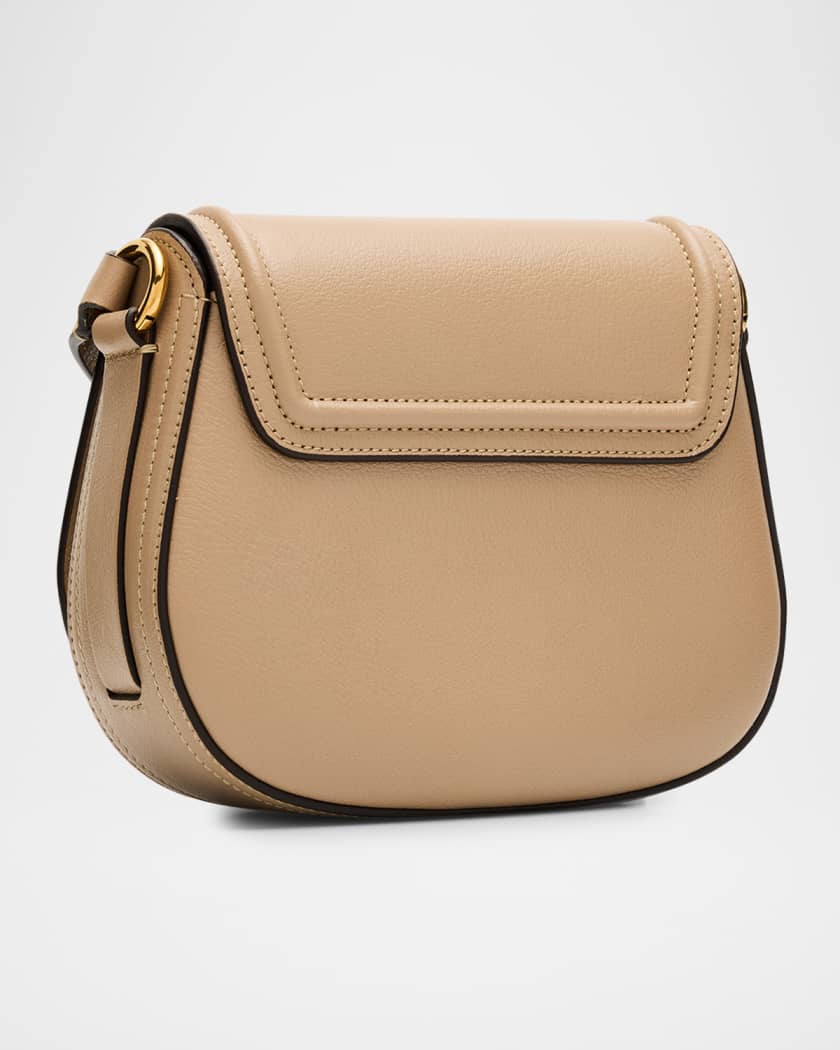 Horse Medal Saddle Crossbody Bag in Grained Leather