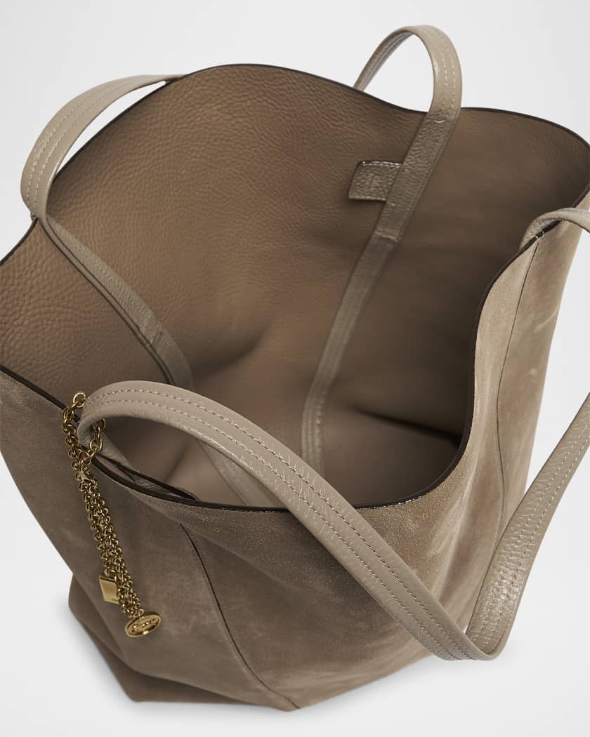 Spin Tote Bag in Suede