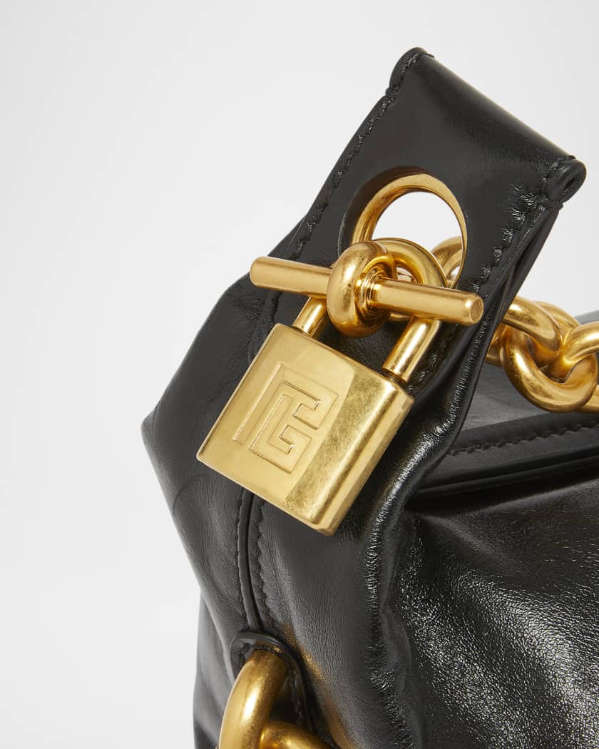 Sync Chain Mini Top-Handle Bag in Calfskin Leather | Neiman Marcus