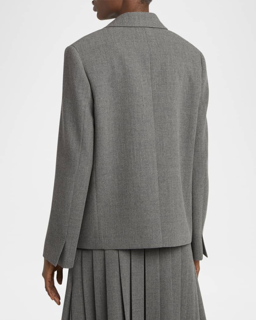 ジャケット Jil Sander SS24 Single-breasted blazer (J02BN0153J65005 341) Jil Sander Single-Breasted Tailor-Made Jacket | Neiman Marcus